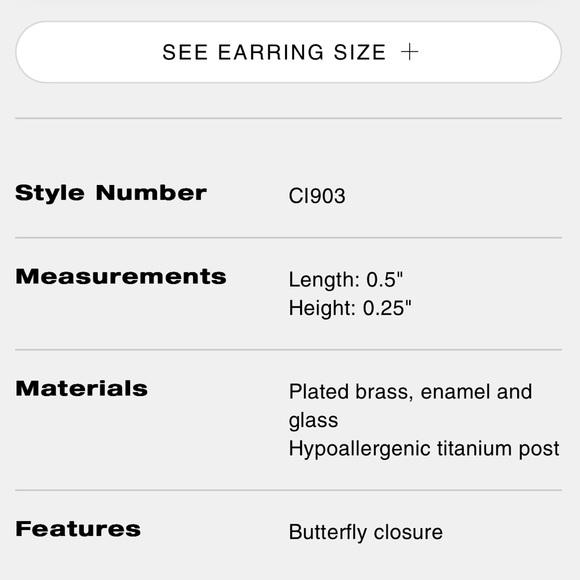 Coach Signature Enamel Huggie Earrings - Picture 3 of 3